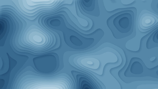 Abstract Blue Topographic Contour Background with Layered Organic Terrain Shapes, Depth and Modern Geographic Map Texture.
Blue Topographic Map Background with Multilayered Elevation Shapes.