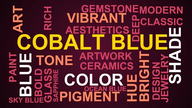 Cobalt Blue Word Cloud