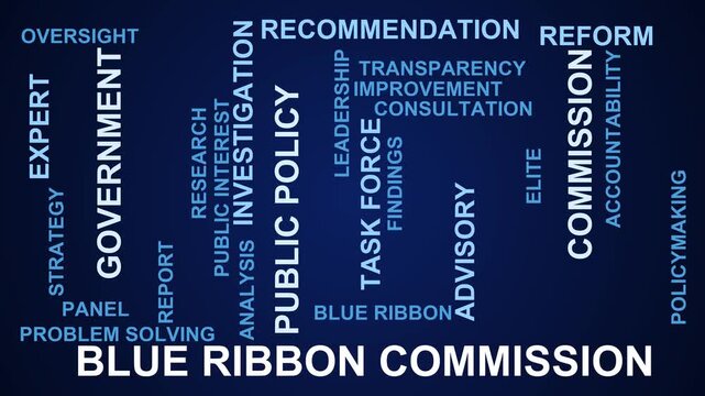 Blue Ribbon Commission Word Cloud