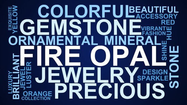Fire Opal Word Cloud