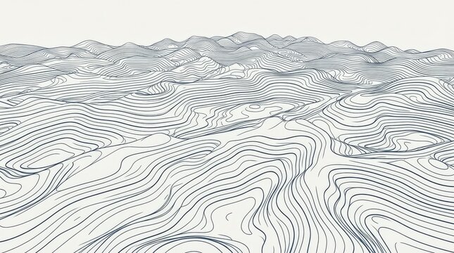 Abstract wave pattern with flowing lines and organic ripples seamless abstract geometric