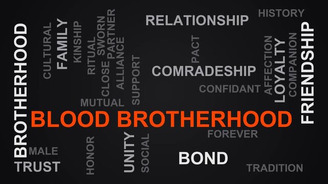 Blood Brotherhood Word Cloud