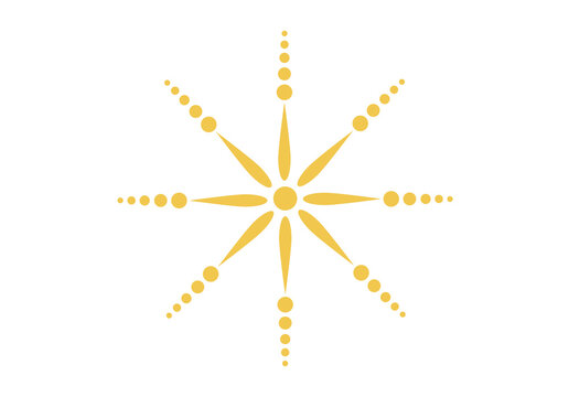 Gold Ornamental Christmas Snowflake