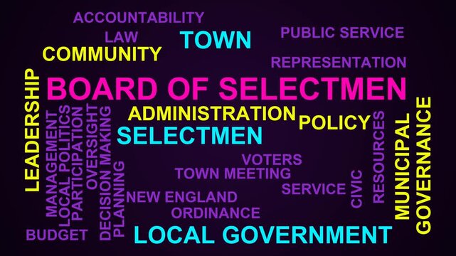 Board Of Selectmen Word Cloud