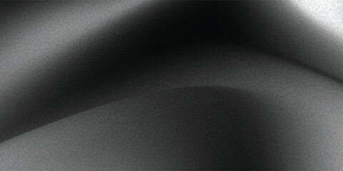 Black dark gray silver white wave abstract background for design. Light wave, wavy line. Ombre gradient. © Sahrul