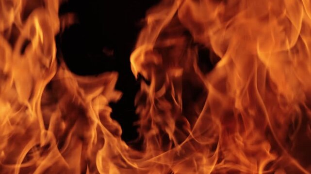 Fiery abstract motion background with blazing flames and dynamic visual effects creating a dramatic and intense atmosphere.