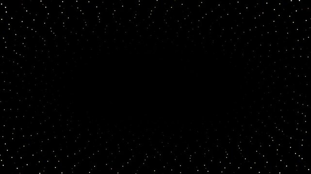 Golden Stardust Perspective Tunnel Flight Through Glowing Floating Specks Loop