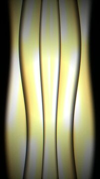 Golden 3D metallic folds undulating seamless loop motion