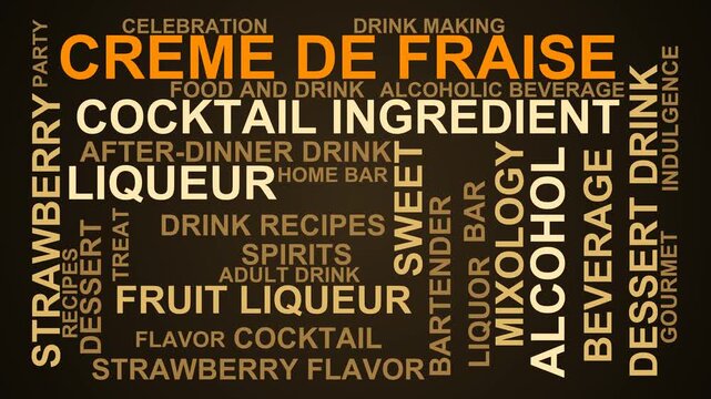 Creme De Fraise Word Cloud