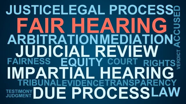 Fair Hearing Word Cloud