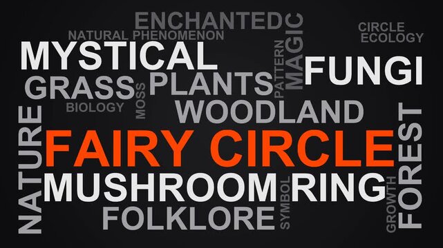 Fairy Circle Word Cloud