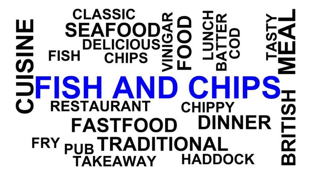 Fish And Chips Word Cloud
