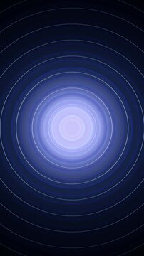 Luminous orb expanding ripple rings seamless loop motion background