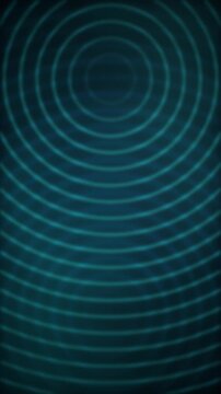 Cyan ring signal wave interference seamless loop background