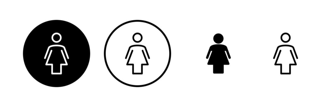 Female icon vector illustration. woman sign and symbol
