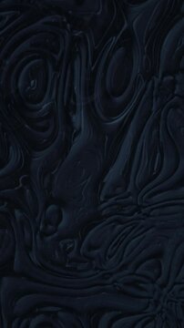 Biomechanical dark liquid relief morphing seamless loop motion