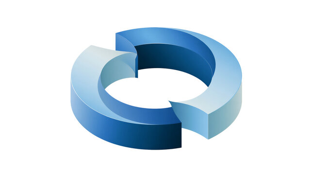 Interlocking circular processes representing connected business workflows
