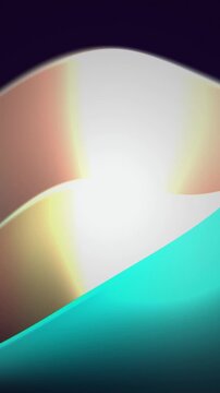 Turquoise curved parabolic waves drifting seamless loop