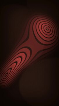 Concentric crimson ring system seamless loop motion background