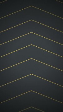 Metallic gold chevron lines looping seamless motion background