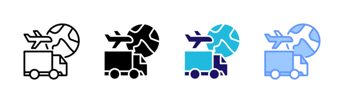 Intermodal Freight Icons, Multi Style Collections