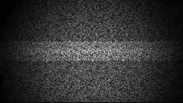 Noise on a old TV screen. tv screen noise glitch effect. Glitch static white noise television