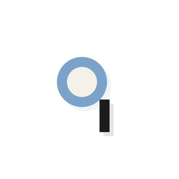 Simple search magnifying glass user interface symbol
