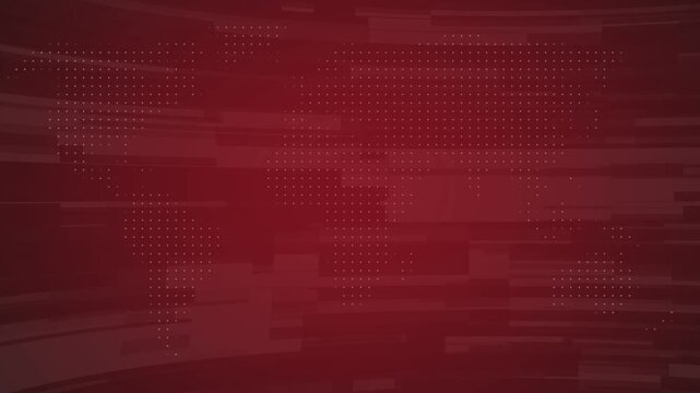 Stunning 4K ultra HD digital world map background animation with dark blue abstract broadcast graphics, sleek corporate elements, and glowing data patterns for professional news and media updates