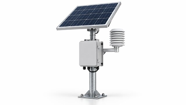 Solar powered weather station with sensor shield for atmospheric monitoring system