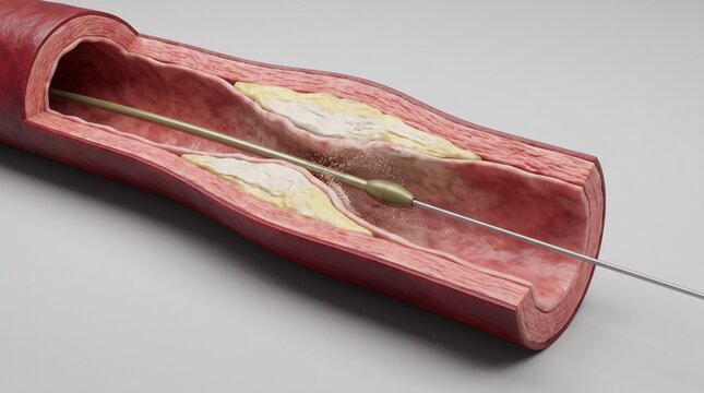 Rotational Atherectomy for Calcified Coronary Lesion