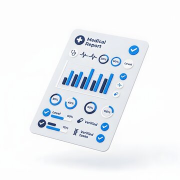 Medical checkup report health charts sheet