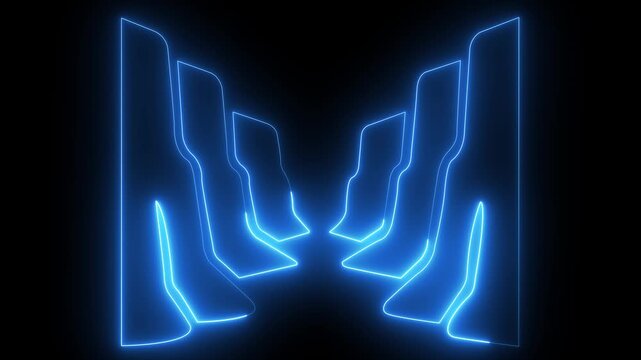 neon mountain peak icon for rock climbing, outdoor adventure, alpine ridge, nature landscape, elevation tracking, travel exploration