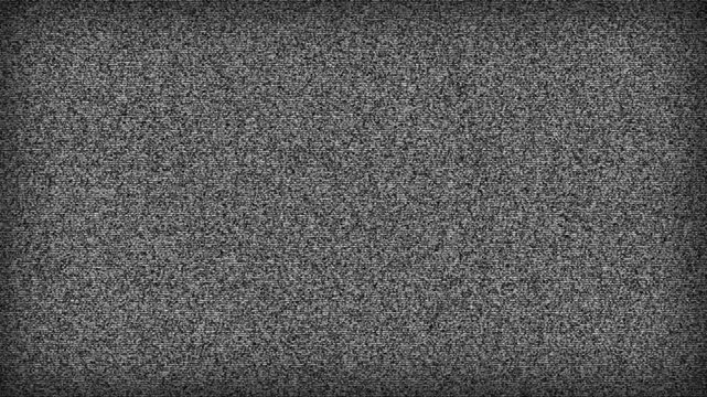 Analog television static noise background with grainy texture