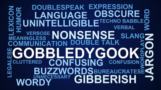 Gobbledygook Word Cloud