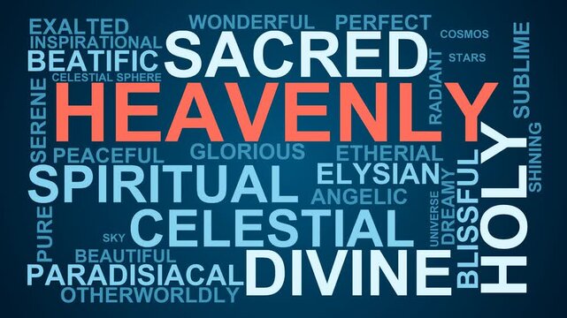 Heavenly Word Cloud
