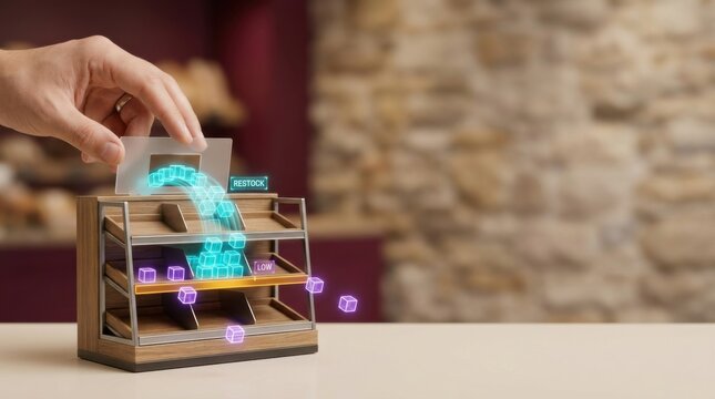 Individual's hand holding a lit-up model of a house, representing home ownership and warmth in a cozy environment