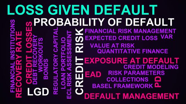Loss Given Default Word Cloud