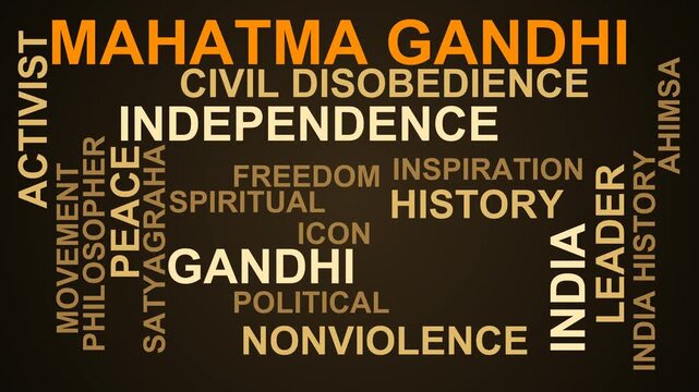 Mahatma Gandhi Word Cloud