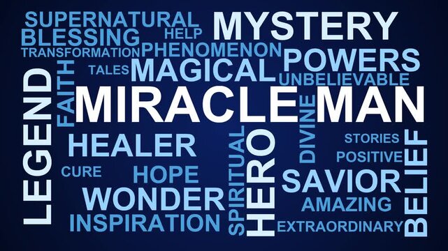 Miracle Man Word Cloud