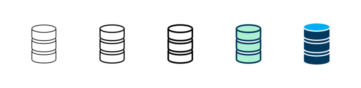 Database icon logo design. database sign and symbol