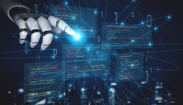AI auditing faulty programming code, detecting anomalies, insecure logic, and suggesting corrections in a humorous and flawed code example. Vouch