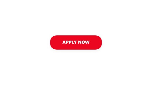 Red Apply Now Button Animation on White Background for Website Interface