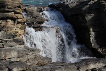 waterfall and rocks © Michael Mamoon