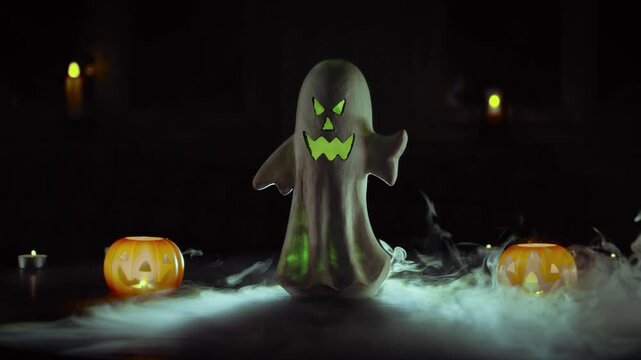 malam Halloween dengan dekorasi yang tak terlupakan! Dalam video ini, kita akan melihat lebih dekat satu set dekorasi horor premium yang menampilkan sosok hantu keramik dengan ekspresi menyeramkan