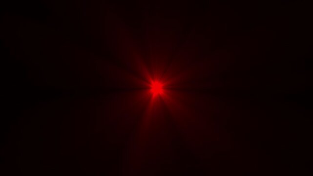 Abstract sun ray light animation. Red light beams on black background. Heaven light animation from center. Overlay light transition, effects sunlight, glitter, shiny, bright. 4k video.