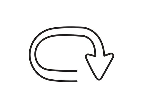 Simple refresh circular arrow icon