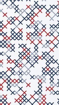 Boucle sans couture : fond de motif point de croix hiver