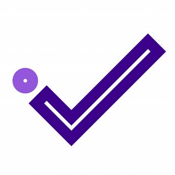 Outline Check animation icon for social media, presentations, videos, websites. Alpha Channel