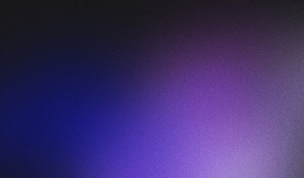 Purple blue gradient background with soft grain texture, dark vignette, and atmospheric abstract light creating calm modern backdrop for design