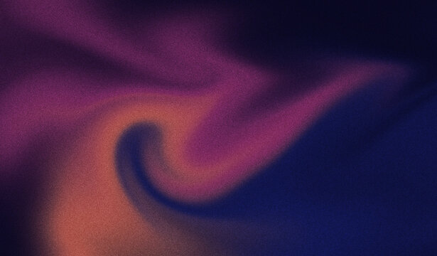 Abstract purple and orange gradient with soft flowing curve creating dark atmospheric background for modern design